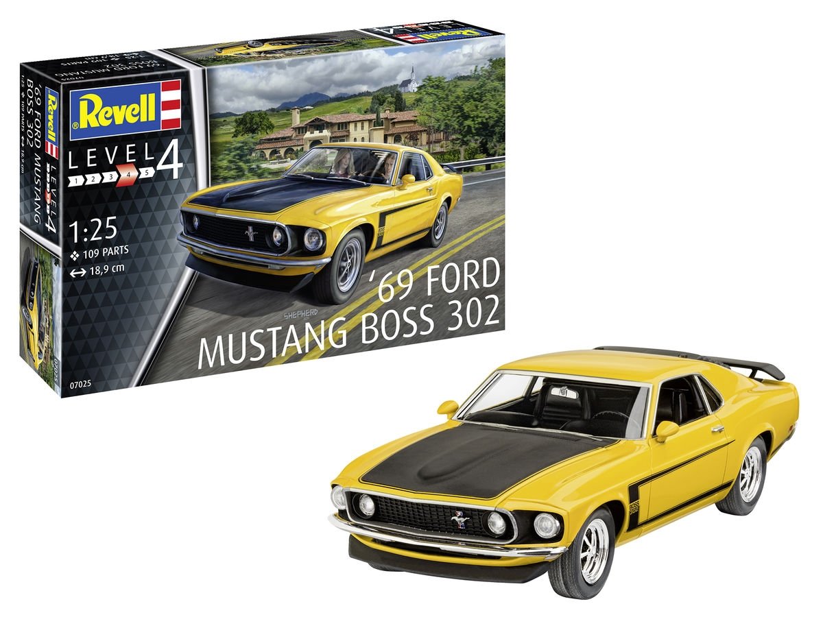 Revell 07025 '69 Ford Mustang Boss 302 1/25 