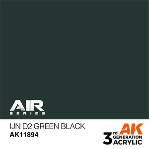 AK Interactive AK11894 IJN D2 VERT NOIR – AIR 17 ml