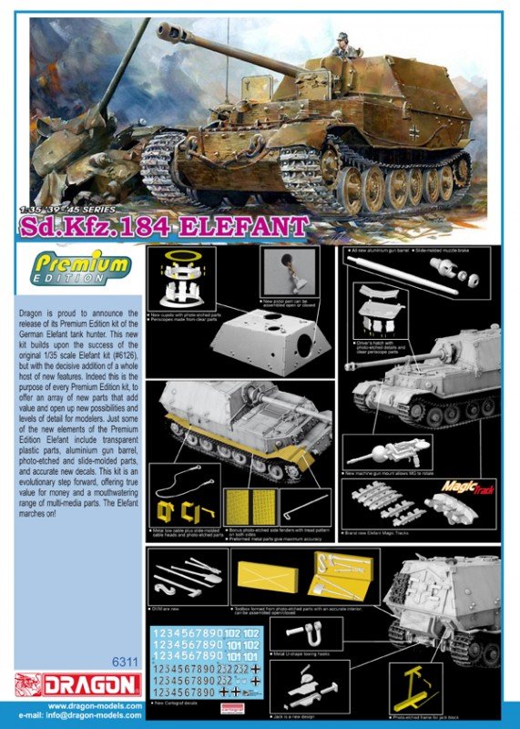 Dragon 6311 Sd.Kfz. 184 Elefant 1/35 – zdjęcie 2