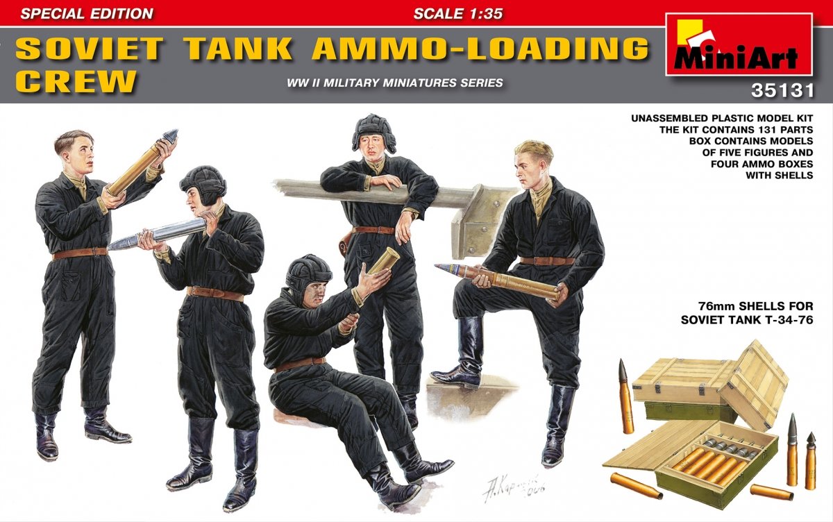MiniArt 35131 ÉQUIPAGE DE CHARGEMENT DE MUNITIONS DE CHARS SOVIÉTIQUES (1/35)