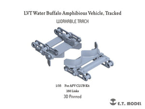 ET Model P35-028 LVT Véhicule amphibie buffle d&amp;#39;eau, chenilles fonctionnelles (impression 3D) 1/35