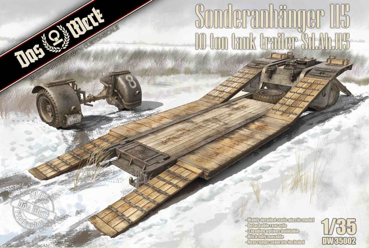 Das Werk DW35002 Sonderanhänger 115 Remorque-citerne de 10 tonnes Sd.Ah. 115 1/35