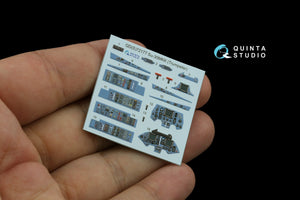 Intérieur imprimé en 3D et coloré sur papier décalcomanie (Trumpeter) pour Su-30MKK de Quinta Studio QD+72177 (avec pièce en résine imprimée en 3D) à l&amp;#39;échelle 1/72 – imagen 5