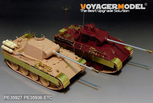 Maquette Voyager PE35936 Panther D allemand de la Seconde Guerre mondiale avec réservoirs de carburant « Stadtgas » (de base pour MENG TS-038 au 1/35) – Bild 18
