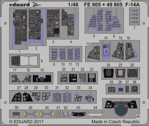 Intérieur du F-14A Eduard 49805 TAMIYA 1/48