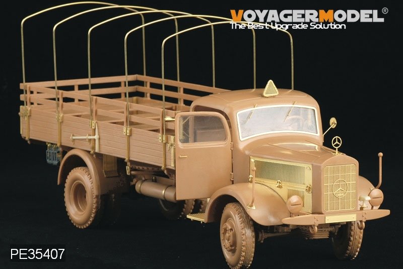 Camion allemand Benz L4500A de la Seconde Guerre mondiale, maquette Voyager PE35407 pour Zvezda 02312, échelle 1/35 – immagine 9