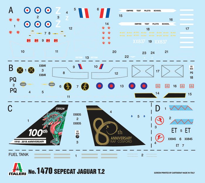 Italeri 1470 Jaguar T.2 RAF Trainer 1/72 – immagine 3