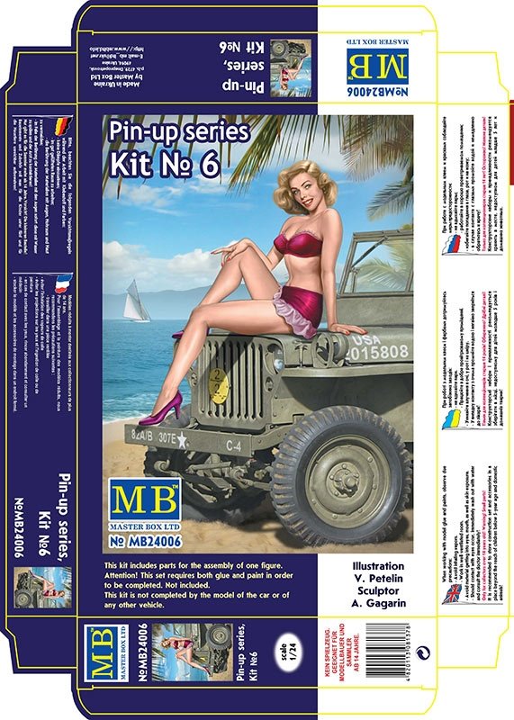 Kit Master Box 24006 série Pin-up n° 6 Samantha 1/24 – image 3