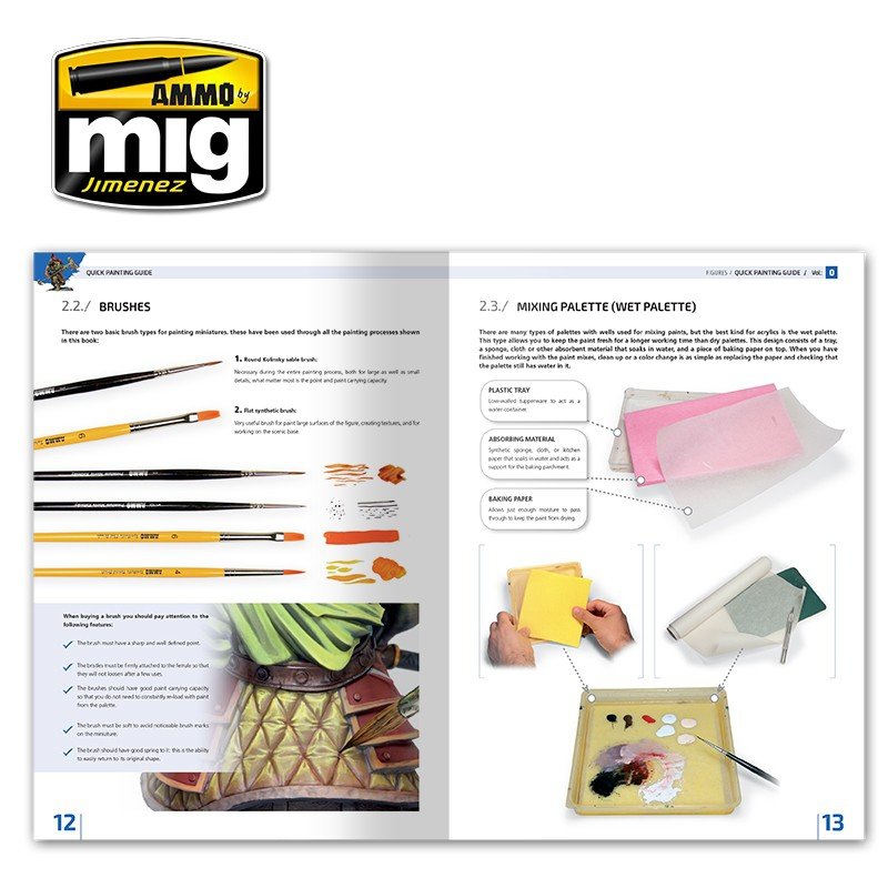 Ammo of Mig Jimenez 6220 ENCYCLOPÉDIE DES FIGURINES TECHNIQUES DE MODÉLISATION VOL. 0 - GUIDE RAPIDE DE PEINTURE (Anglais) – image 4