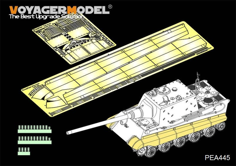 Voyager modèle PEA445 WWII allemand Sd.Kfz.186 Panzerjäger &amp;quot;Jagdtiger&amp;quot; Schurzen Version tardive (pour TAKOM 8001) 1/35