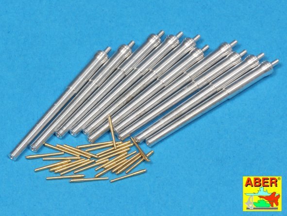 Ensemble de canons Aber 350L-65 pour cuirassé HMS Dreadnought : 12'' Mk.X BLx 10 pièces, 12 cwt QF Mk I x 26 pièces (1/350)