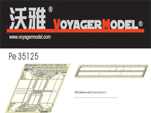 Garde-boues Voyager modèle PE35125 pour T-34 Mod 42-44 pour tous les modèles au 1/35