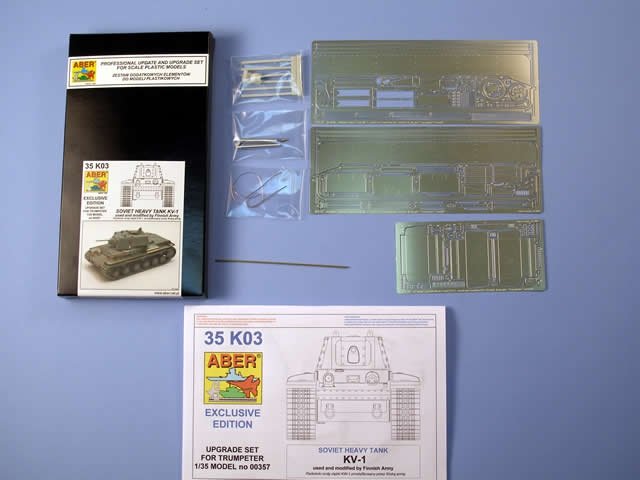 Aber 35K03 Char lourd soviétique KV-1 utilisé et modifié par l'armée finlandaise (1/35)