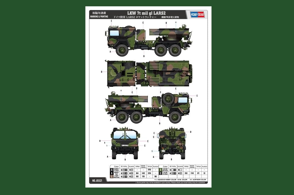 Hobby Boss 85521 LKW 7t mil verre LARS2 1/35 – image 12