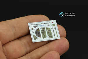 Intérieur coloré imprimé en 3D sur papier décalcomanie pour la famille Hurricane Mk.I de Quinta Studio QD72123 (Airfix) à l&amp;#39;échelle 1/72 – image 4