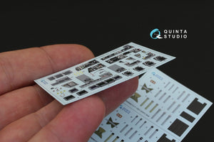 Intérieur imprimé en 3D et coloré sur papier décalcomanie Quinta Studio QD48090 F-15E (pour kit GWH) 1/48 – image 4