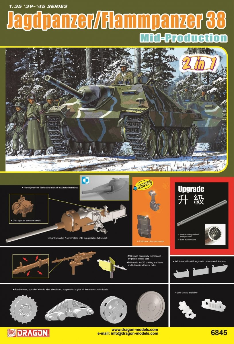 Dragon 6845 Jagdpanzer/Flammpanzer 38 Production moyenne 1/35 – image 2