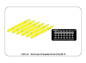 Aber 350L-63 Ensemble de 6 torpilles américaines de 53,3 cm (21 pouces) MK.15 (1/350) – imagen 4
