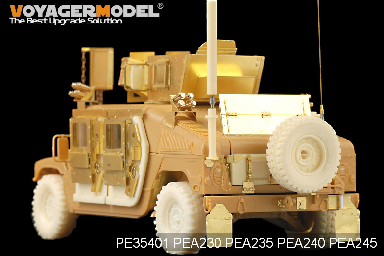 Modèle Voyager PEA245 Famille HUMVEE/DUMVEE moderne Roues Super Swaper avec roue de secours (GP) 1/35 – imagen 5