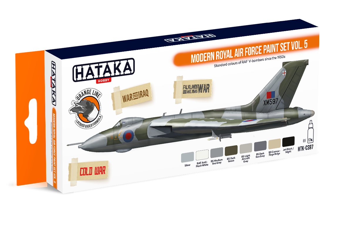 Hataka HTK-CS97 Ensemble de peinture moderne Royal Air Force vol. 5 (8x17ml)
