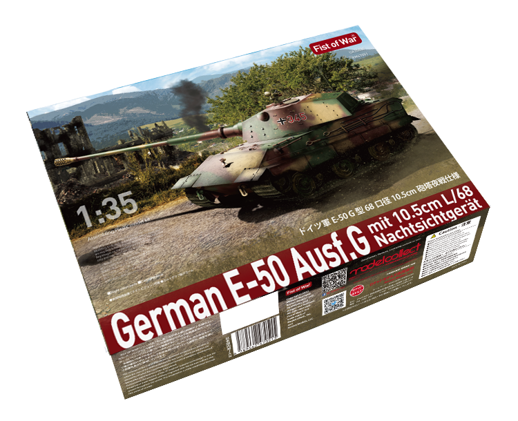 Modelcollect UA35029 E-60 Ausf. D allemand, production tardive avec chenilles standardisées, échelle 1/35