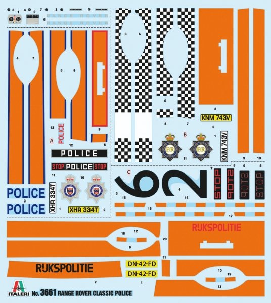 Italeri 3661 RANGE ROVER POLICE 1/24 – Bild 2