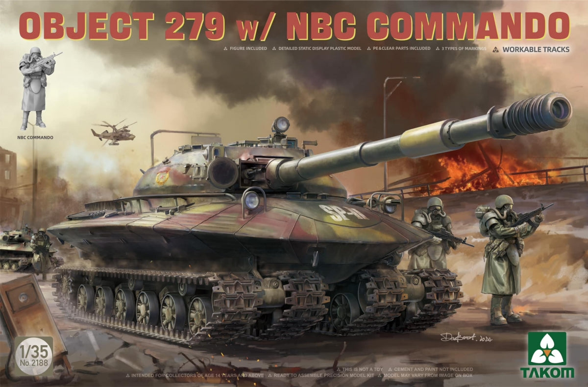Takom 2188 Objet 279 avec commando NBC 1/35