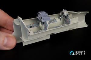 Intérieur imprimé en 3D et coloré sur papier décalcomanie (Revell) pour le Tornado GR.1 de Quinta Studio QD+48261 (avec pièces en résine imprimées en 3D) à l&amp;#39;échelle 1/48. – immagine 14
