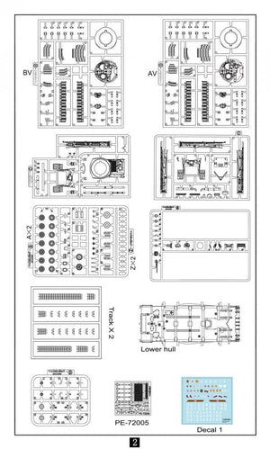 Modelcollect UA72128 Char de combat principal T-64AV/BV 2 en 1 de l&amp;#39;armée soviétique (1/72)  – Bild 5