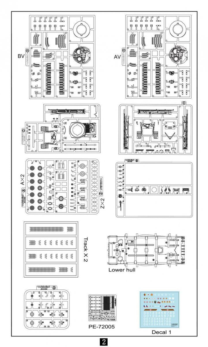Modelcollect UA72128 Char de combat principal T-64AV/BV 2 en 1 de l&amp;#39;armée soviétique (1/72)  – Bild 5
