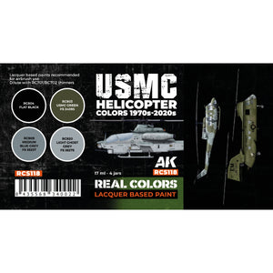 AK Interactive RCS118 Couleurs de l&amp;#39;hélicoptère USMC des années 1970 à aujourd&amp;#39;hui 4x17ml – image 2