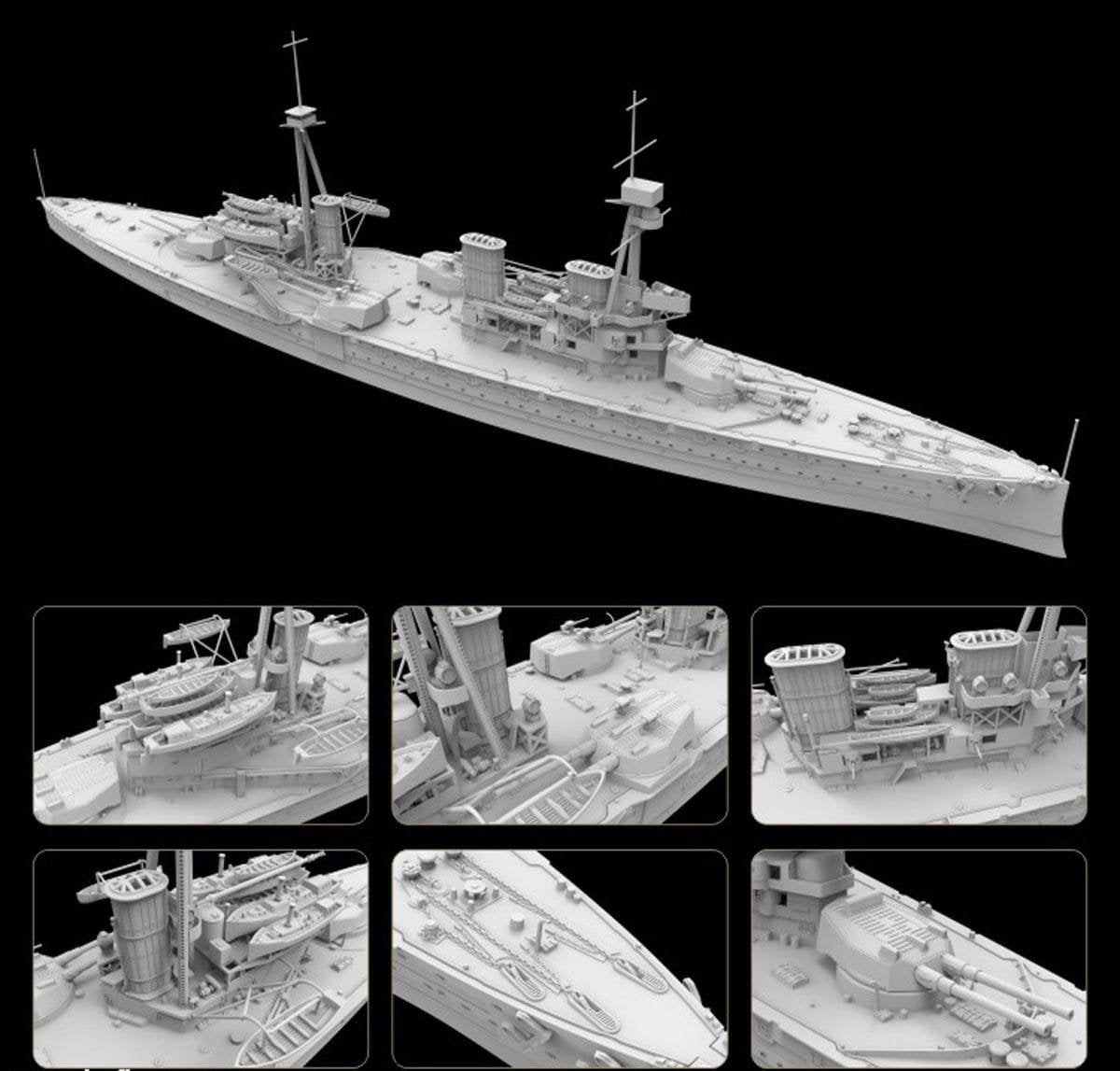 Flyhawk FH1311S HMS Invincible 1914 Édition Deluxe 1/700 – image 4