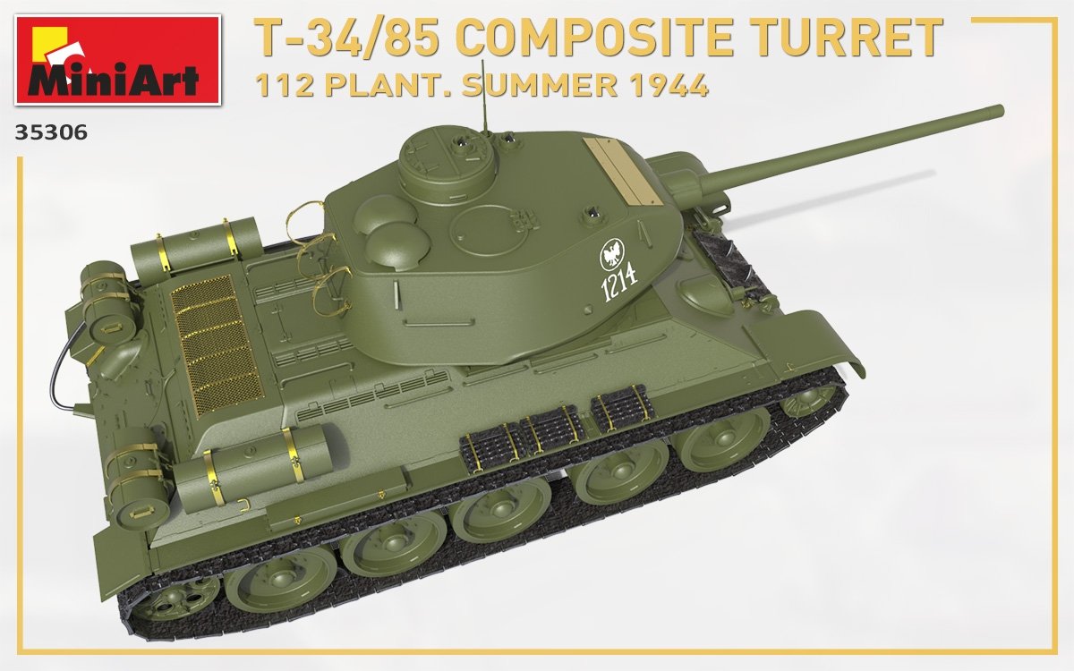TOURELLE COMPOSITE MiniArt 35306 T-34/85. 112 USINE. ÉTÉ 1944 1/35 – image 15