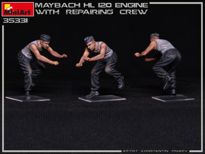 Miniart 35331 Moteur Maybach HL 120 pour chars Panzer III/IV avec équipe de réparation 1/35 – image 9
