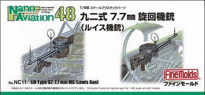 Mitrailleuse Fine Molds NC11 Type 92 7,7 mm (mitrailleuse Lewis) 1/48