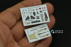 Intérieur imprimé en 3D et coloré sur papier décalcomanie Quinta Studio QD48230 Fiat CR.42 (Italeri) 1/48 – Bild 6