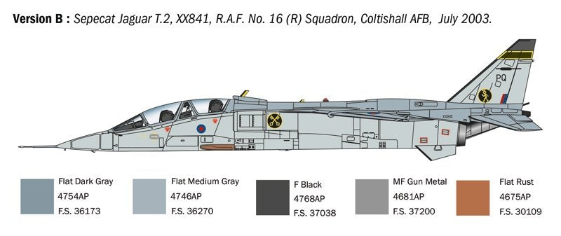 Italeri 1470 Jaguar T.2 RAF Trainer 1/72 – immagine 5