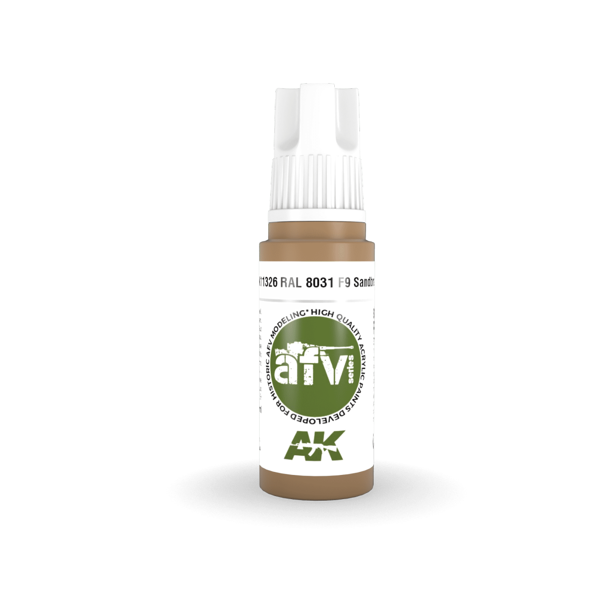 AK Interactive AK11326 RAL 8031 ​​​​F9 Brun Sable 17ml – immagine 2