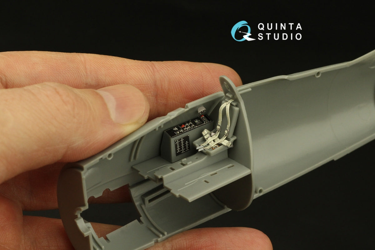 Intérieur imprimé en 3D et coloré sur papier décalcomanie Quinta Studio QD48365 F8F-1 Bearcat (Hobby Boss) 1/48 – image 5