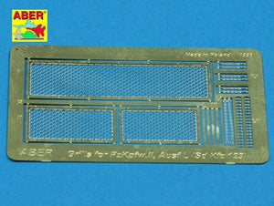 Grilles Aber 35G09 pour char allemand Pz.Kpfw. II, Ausf.L Luchs (SD.Kfz.123) (1/35)