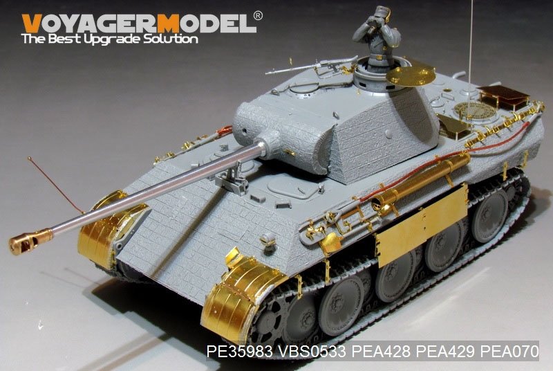 Maquette Voyager PE35983 Char Panther D allemand de la Seconde Guerre mondiale, version tardive de base, pour TAKOM 2104, échelle 1/35 – immagine 10