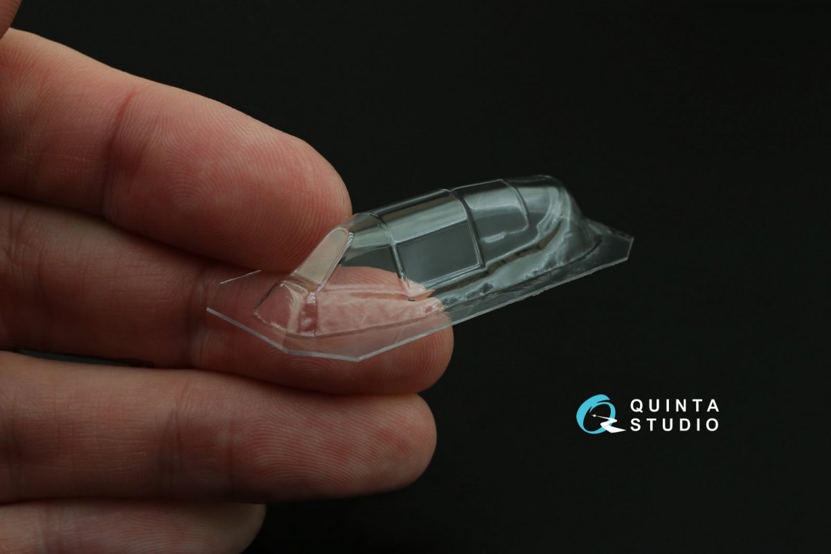 Verrière transparente thermoformée Quinta Studio QC48066 La-5FN, 1 pièce, (pour kit Zvezda) 1/48 – imagen 3