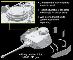 Dragon 7508 Berge-Panther avec Pz.Kpfw.IV Turm (1/72) – imagen 12
