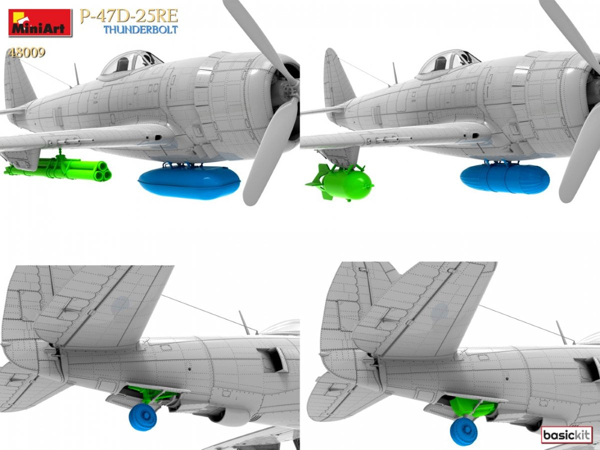 MiniArt 48009 P-47D-25RE THUNDERBOLT. KIT DE BASE 1/48  – immagine 16