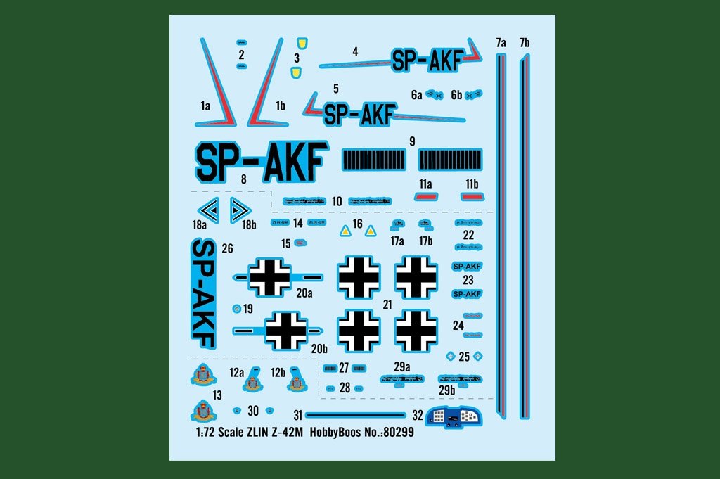 Hobby Boss 80299 ZLIN Z-42M 1/72 – immagine 4