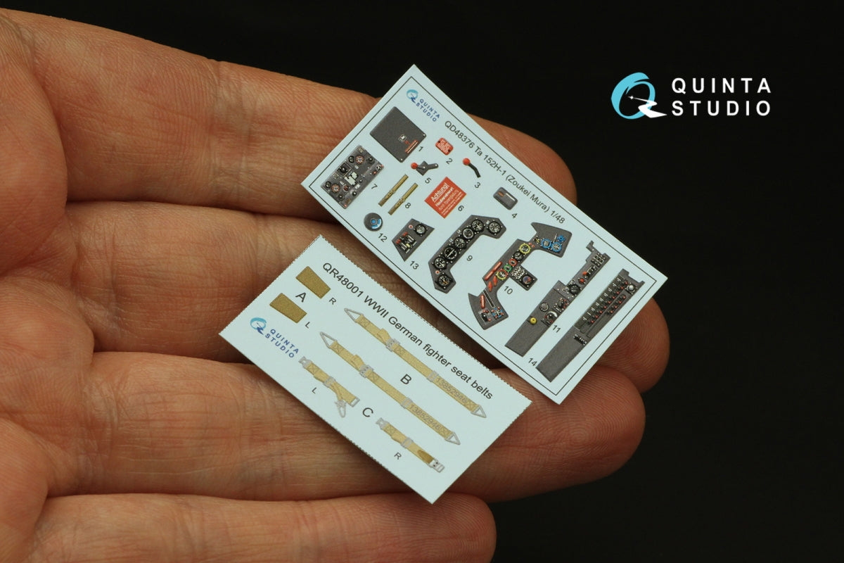 Quinta Studio QD48376 Ta 152H 3D-Printed &amp;amp; coloured Interior on decal paper (Zoukei Mura) 1/48 – zdjęcie 5