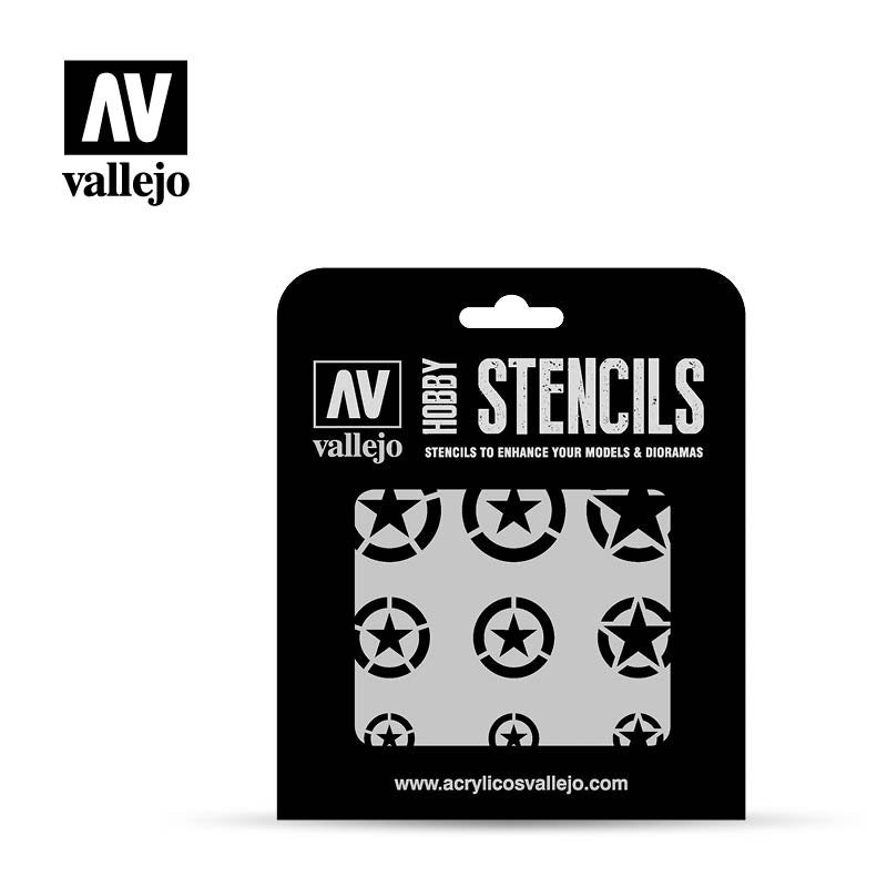 Pochoirs de marquages ​​USAF Vallejo ST-AIR004 aux échelles 1/32, 1/48 et 1/72