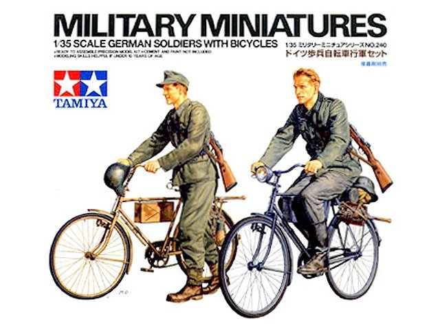 Tamiiya 35240 Allemand avec vélos (1/35)