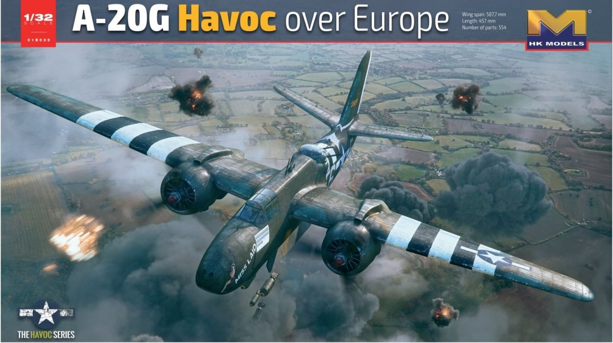 Maquette HK Models 01E039 A-20G Havoc over Europe 1/32