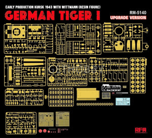 Maquette Rye Field Model 5140 Tiger I, version améliorée Wittmann Kursk 1943 (première production) à l&amp;#39;échelle 1/35 – immagine 2